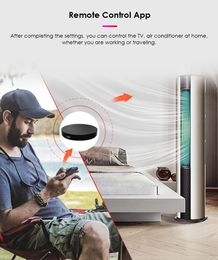 AUBESS Tuya Smart WiFi IR Remote Universal For Smart Home Control For TV Air Conditioner For Alexa Google Assistant Yandex Alice