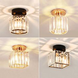 Ceiling Lights Moder Simple Crystal Lamp Aisle Corridor Nordic Light Luxury Entrance Hall Indoor Lighting Creative Balcony Lamps