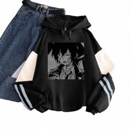 bungo Stray Dogs Dazai Osamu Anime Hoodies Harajuku Printed Plus Size Streetwear Winter Casual Warm Men Women Gift Sweatshirts 84re#