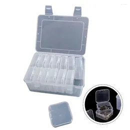 Storage Bottles Rectangular Transparent Jewellery Box Clear Bead Organiser