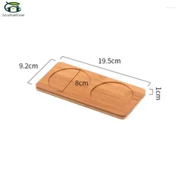 Tea Trays Oval Rectangular Tray Fashionable Bottle Storage Rack Versatile Rectangle Bathroom Square Bamboo