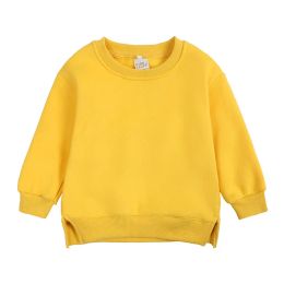 Bluza dla dzieci z długim rękawem Top jesienna zima dziewczyna ubrania koreańskie dla dzieci kurtka dla niemowląt pullover maluch 1 do 2 3 lata