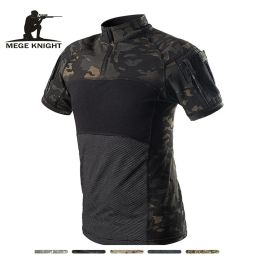 Waistcoats Mege Camouflage Army Tshirt Men Summer Ru Frog Soldiers Combat Tactical T Shirt Military Force Multicam Tee Camo Short Sleeve