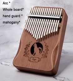 17 Keys Kalimba Thumb Piano High Quality Wood Mahogany Mbira Body Musical Instruments With Learning Book Kalimba Piano factory who6450464