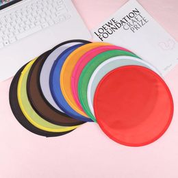 Decorative Figurines Portable Collapsible Flying Disk Colorful Pocket Foldable Disc Fans For Party Favors Summer Outdoor Toys