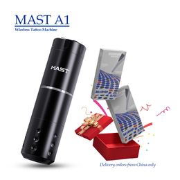 MAST Tattoo A1 Professional Wireless Machine Pen Battery Portable Power Coreless Powerful Motor Digital LED Makeup 240327