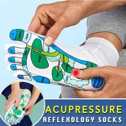 Men's Socks White Masseur Polyester Relieve Tired Cotton Acupressure Feet Reflexology Foot Point Physiotherapy Massage