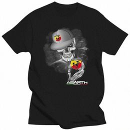 abarth T-Shirt Men Women 100%Cott - Skull so cool T Shirt Summer Fi Short Sleeve O-Neck Plus Size Tops L5cL#