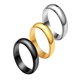 Band Rings 4Mm 6Mm Tungsten Ring Dome Us Size 412 Custom For Men Women 4353927 Drop Delivery Jewellery Dhcku