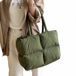 cott Padded Big Tote Bags 2023 Korean Fi Shoulder Bags for Women Simple Solid Colour Handbag Lady Travel Underarm Bag A668#