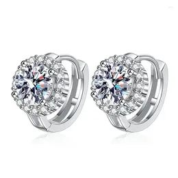 Stud Earrings E107 Lefei Fashion Color D Diamond-set Classic Moissanite Sunflower Charm Women S925 Sterling Silver Party Jewelry Gift