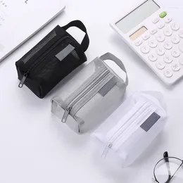 Storage Bags Mesh Zero Wallet Large Capacity Key Lipstick Earphone Bag Convenient Transparent Home Accessories