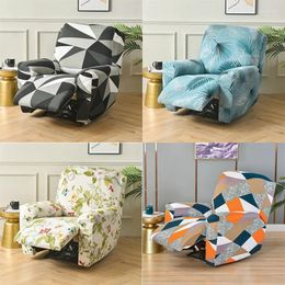 Chair Covers 4 Pieces Split Flower Recliner Sofa Cover For Living Room Elastic Reclining Lazy Boy Armchair Protector Slipcovers