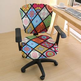 Chair Covers Office Cover Stretch Elastic Computer Desk Rotating Seat Back Stretchable Slipcover