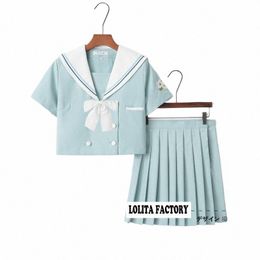 japanese Lucky Grass Sailor Suit for Female College Classwear Soft Girl Dr JK Uniform Skirt Student Suit NN-S8A P1Io#