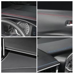 SEAMETAL Car Mouldings Trim Strip Pu Leather Braid Decorative Line Universal Inteior moulding DIY Strip Car Styling Accessories