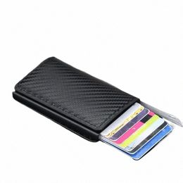 id Credit Bank Card Holder Wallet Luxury Brand Men Anti Rfid Blocking Protected Magic Leather Slim Mini Small Mey Wallets Case h9wg#