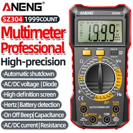 ANENG SZ304 Intelligent Multimeter Auto-Ranging Voltage Resistance Meter 2000 Counts Votage Current Ohm Test Tool