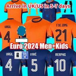 24 25 Euro Cup Netherlands MEMPHIS Holland Club Jersey JONG VIRGIL DUMFRIES BERGVIJN Shirt 2024 20255 KLAASSEN BLIND DE LIGT Men Kids Kit Football Shirt 666