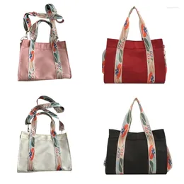 Shoulder Bags Eye Catching Colorful Crossbody Bag With Wide Strap Large Handbag Fashion Storage For Daily Necessities