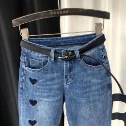 Nuove donne in denim pantaloni harem sciolti mom coreani casual jean jeans jeans per donne a metà vita