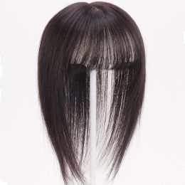 Invisible Synthetic Front Neat Bang Hair Fake Fringe Clip in Bang Cover White Hair Natural Extensions For Women Wig Hairpiece