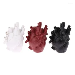 Vases 1PC Simple Heart Vase Dry Pot Art Human Statue Container Simulated Anatomy Decorative Gift