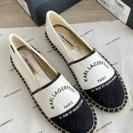 Designer Shoe Womens Espadrilles Fisherman Dress Shoes Embroider Luxury Fabric Slippers Fashion Canvas Mans Loafer Shoes