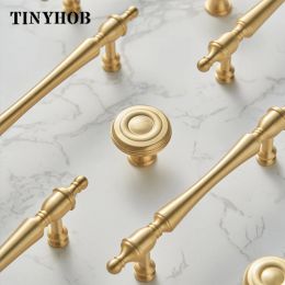 Modern /Solid Brass Furniture Handles for Cabinets and Drawers Wardrobe Dresser Cupboard / Bedroom Drawers Knobs and Handles