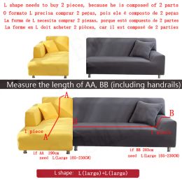 1/2/3/4 Seats Waterproof sofa Couch Cover stretch Corner Sofa Covers L Shaped Sofa Slip Cover Protector Bench Cover thin fabric