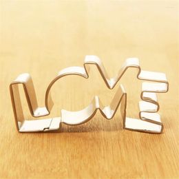 Baking Tools Lover Series Design Stainless Steel Cookie Cutter LOVE Letter Shape Forms For Biscuit Mould Bakeware Pastry Confectionery