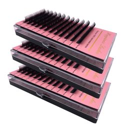 3 Cases Cashmere Volume Fans Lashes Individual Lashes Extension Eyelashes Natural Look Super Soft Silk Mink Lashes Deep Matte HPNESS