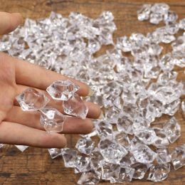 100pcs/lot Clear Acrylic Diamond Vase Gems Crystal Ice Rock Stones Irregular Wedding Party Decor Confetti Table Scatter Beads