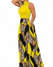 plus Size Printing Two Piece Set Women Casual Solid Sleevel Tank Top Wide Leg Pants Two Piece Set 2024 Fi Clothing v3qm#