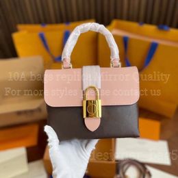 10A Mirror Quality Designer bag tote bags Locky BB handbag canvas cowhide leather padlock handbag Top quality shoulder bag wallet