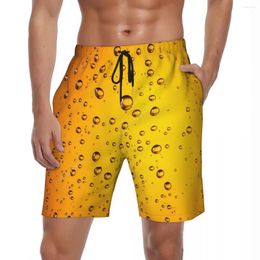 Men's Shorts 3D Printed Beer Board Summer Hawaii Fashion Sportswear Short Pants Male Quick Drying Classic Plus Size Swim Trunks