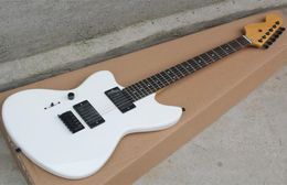 Factory Whole White Left handed Jim Electric Guitar with EMG PickupsRosewood FingerboardBlack hardwareoffering Customised s8108215