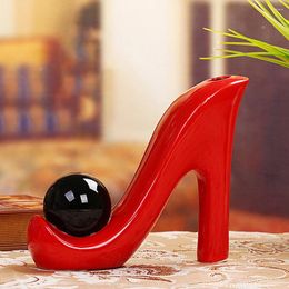 Vases High Heels Vase Book Shelves Table Centerpiece Decoration Decorate Small Flower Dried Pot Ceramics Arrangement