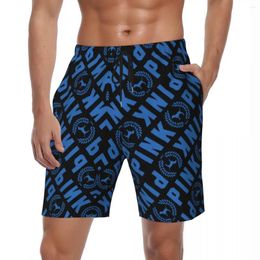 Men's Shorts Swimwear Pink Funny Board Summer Cool Printing Y2K Short Pants Men Graphic Running Quick Dry Swimming Trunks