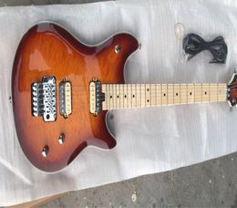 Edward Van Halen Gang MusicMan Ernie Ball Axis Brown Sunburst Quilted Maple Top Electric Guitar Maple Neck Floyd Rose Tremolo L2684521