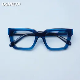 Sunglasses Frames Vintage Acetate Square Glasses Frame Women 2024 Fashion Prescription Myopia Optical Eyeglasses Eyewear