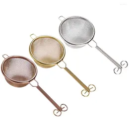 Teaware Sets Tea Strainer Handcrafted Fine Mesh Non-stick Stainless Steel Leaf Philtre Kitchen