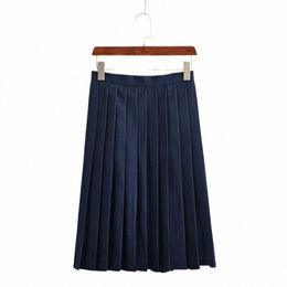 japanese JK Uniform Student College Pleated Skirt Female Korean Sailor Navy School Uniform High Waist Skirt For Girls F1lA#