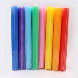 Disposable Cups Straws 200 Pcs Kids Decor Drinking Bulk Party Pipettes Plastic Smoothie Child