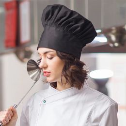 Diganmei 1pc Cooking Adjustable Chef Hat Men Kitchen Baker Elastic Hat Catering Cooking Cap Striped Plain Hats Working Cap