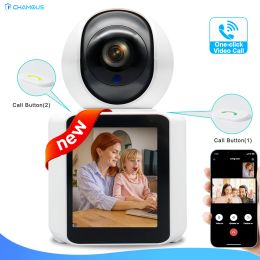 New Video Baby Monitor Camera 2.4G WiFi Surveillance Camera 360° Video Calling Mother Kids Baby Sister 2MP Mini Camera Wifi