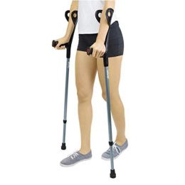 Sticks 2pcs Portable Forearm Elbow Underarm Crutch Walking Sticks Support Legs with Comfy Grip after Injury or Surgery Elderly Disable