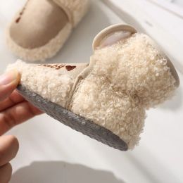 Winter Casual Säugling weich bequem bequemes Kleinkind Krippe Stiefel Anti-Schlupf-Socken Slipper-Kind Mädchen Jungen Neugeborene Babyschuhe