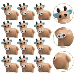 Garden Decorations 20 Pcs Micro Landscape Ornaments Childrens Gifts Mini Cow Resin Crafts Kids Decors Miniature Decoration Homedecor