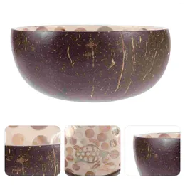 Bowls Coconut Shell Bowl Coconuts Holder Kitchen Container Unique Pattern Multi-function Rice For Household Decor